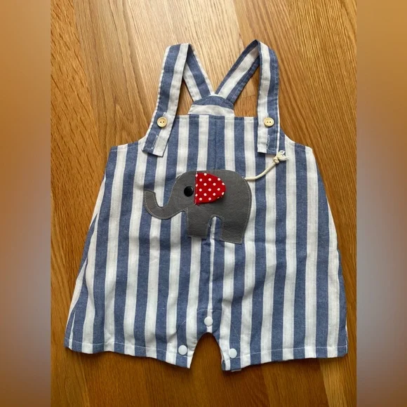 LAST Price NEW Handmade elephant romper - Picture 1 of 4
